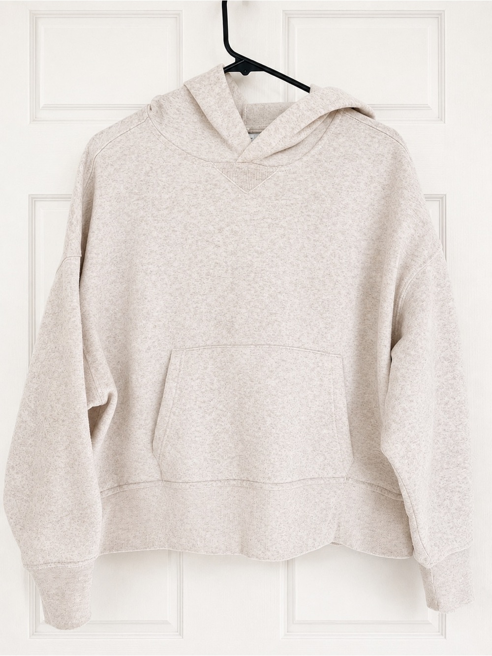 Cream Cozy Fleece Hoodie - Juniors large